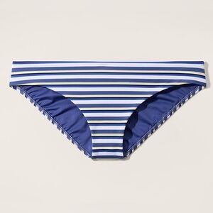 Athleta Blue // White // Yellow Striped Swim Bottom